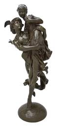 A French Bronze Figure Vincent Desire Faure de Brousse French d 1908