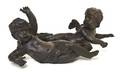 A Pair of Continental Cast Bronze Figural Mounts