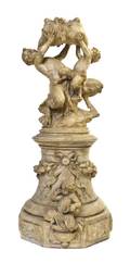 A Continental Plaster Bacchic Figural Group