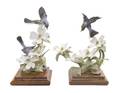 A Pair of Royal Worcester Dorothy Doughty Birds BlueGrey Gnatcatchers
