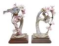 A Pair of Royal Worcester Dorothy Doughty Birds Myrtle Warblers