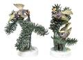 A Pair of Royal Worcester Dorothy Doughty Birds Golden Crowned Kinglets