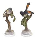 A Pair of Royal Worcester Dorothy Doughty Birds American Redstarts