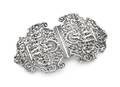 An English Silver Nurses Belt Buckle William Comyns  Sons