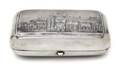 A Russian Niello Silver Tobacco Box