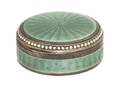 A German 900 Silver and Guilloche Enameled Box