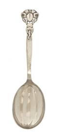 A Danish Silver Serving Spoon