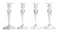 A Set of Four American Sterling Silver Candlesticks Tiffany  Co