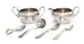 An American Sterling Silver Creamer and Sugar Set