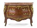 A Louis XV Style Gilt Bronze Mounted Commode