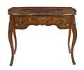 A Louis XV Style Marquetry and Gilt Metal Mounted Desk