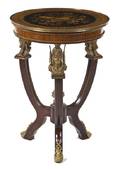 A Continental Painted and Gilt Metal Mounted Occasional Table