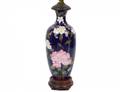 CHINESE CLOISONNE VASE ON STAND