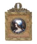 A French Enameled Copper Plaque