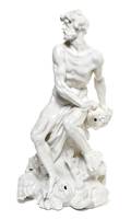 A Nymphenburg Blanc de Chine Porcelain Figural Group