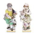 A Pair of Meissen Porcelain Figures