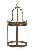 A Neoclassical Bronze Hall Lantern