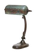 A Handel Reverse Painted Desk Lamp