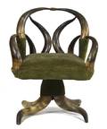 A Victorian Horn Chair
