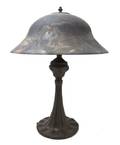 An American Reverse Painted Table Lamp Ulla Darni