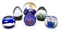 Six Caithness Glass Paperweights