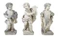 Three Cast Stone Garden Figures