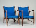 PAIR OF FINN JUHL MODEL 45 ARM CHAIRS