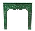 A Neoclassical Style Malachite Veneered Mantel