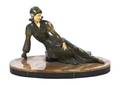 A French Art Deco Cast Metal Figure