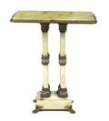 A Continental Onyx Gilt Bronze and Champleve Table