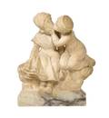 An Italian Alabaster Figural Group