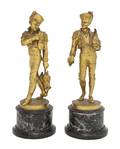 Two French Gilt Bronze Figures Lalouette