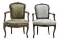 Two Associated Louis XVI Style Fauteuils