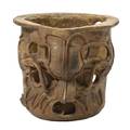 A PreColumbian Style Ceramic Jardiniere