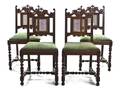 A Set of Four Renaissance Revival Side Chairs