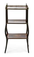 A Continental Marquetry Etagere