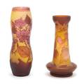 Two Contemporary Cameo Glass Vases after Galle