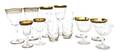 An Assembled Collection of Molded and Etched Glass Stemware