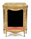 A Louis XVI Style Giltwood Vitrine