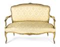 A Louis XVI Style Giltwood Settee