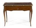 A Louis XV Style Gilt Metal Mounted Writing Table