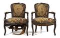 A Pair of Louis XVI Style Fauteuils