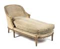 A Louis XVI Style Painted Chaise