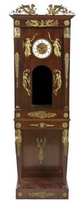 An Empire Gilt Bronze Mounted Mahogany Tall Case Clock
