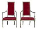 A Pair of Directoire Painted Fauteuils