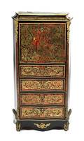 A Napoleon III Boulle Marquetry Diminutive Secretaire a Abattant