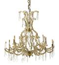 A French Cased Glass TwentyFour Light Chandelier