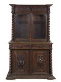 A Renaissance Revival Display Cabinet on Stand