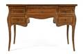 A Continental Marquetry Bureau Plat