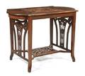 A Continental Art Nouveau Carved Mahogany Occasional Table